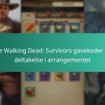 The Walking Dead: Survivors gavekoder for deltakelse i arrangementet