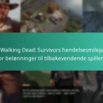 The Walking Dead: Survivors hendelsesmilepæler for belønninger til tilbakevendende spillere