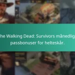 The Walking Dead: Survivors månedlige passbonuser for helteskår.
