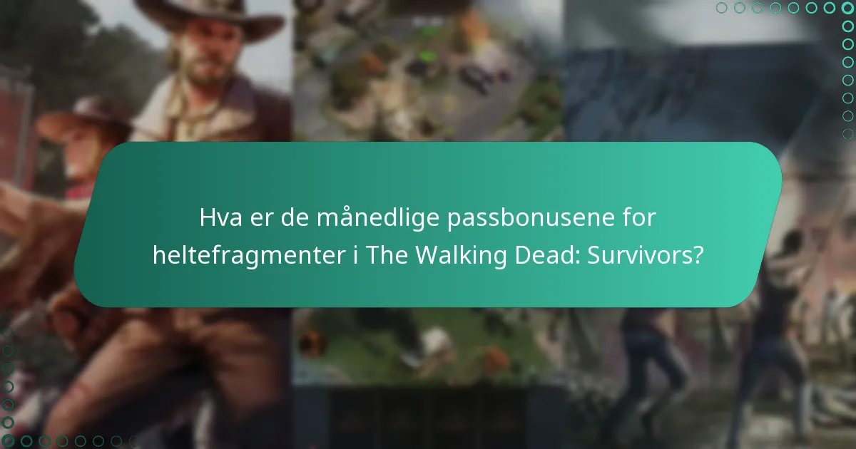 Hvordan skaffe det månedlige passet i The Walking Dead: Survivors?